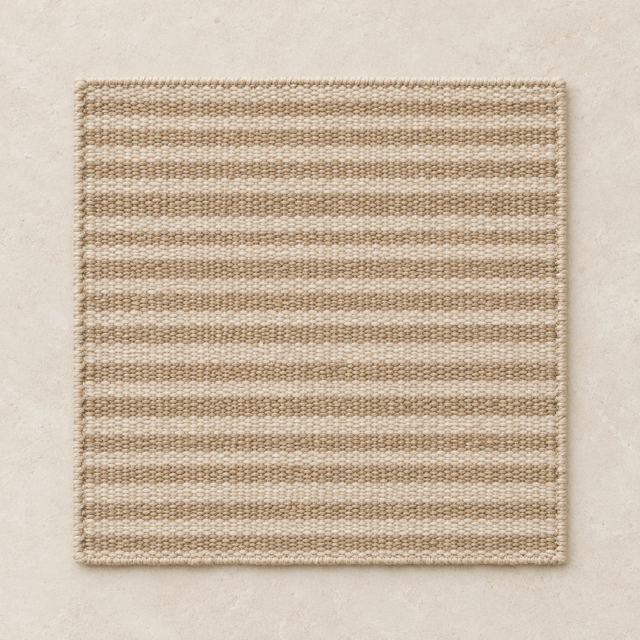 Dune Wool Swatch, Oat & Sand, 20 × 20 cm / 7.9 × 7.9 in